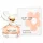Marc Jacobs Daisy Love for Women 50ml EDT, featuring a white and gold daisy cap, displayed beside its white and peach floral-themed box.
