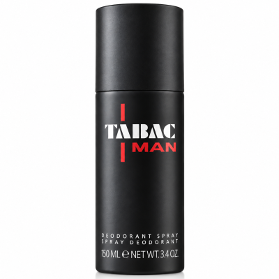 A set of three Mäurer & Wirtz Tabac Man Deodorant Sticks (75 ml each), featuring black packaging with white and red text, photographed against a white background.