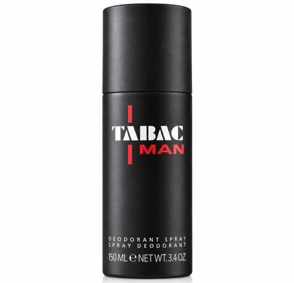 A set of three Mäurer & Wirtz Tabac Man Deodorant Sticks (75 ml each), featuring black packaging with white and red text, photographed against a white background.