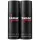 Three black cans of Mäurer & Wirtz Tabac Man Deodorant Spray, each 150 ml, are standing upright side by side on a plain white background.