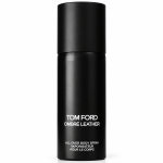 Two matte black cylinders labeled “2x Tom Ford Ombré Leather Body Spray, Unisex, 150ml” stand upright against a white background.