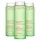 Three identical bottles of 3x Clarins Purifying Toning Face Lotion 200ml, pale green with white flip-top caps and French and English labels.