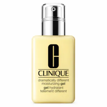 3x Clinique Dramatically Different Moisturizing Gel, Combination/Oily 125ml in yellow pump bottles with black logo and text on the front.