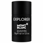 Montblanc Explorer deodorant stick in a black cylindrical container.